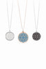 Symi silver enamel pendant pink