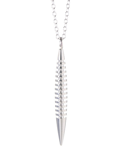 Ribbed Pendant Pointed
