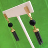 Chinese Lantern Tassel Earrings agate