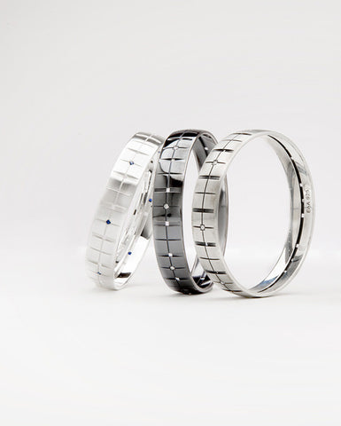 Plaid Bracelet diamonds narrow