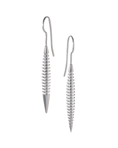 Ribbed Earrings Pointed