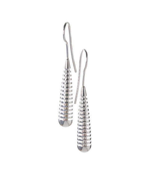 Ribbed Earrings Round
