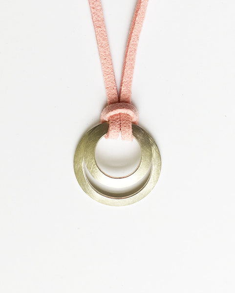 Clasp Pendant suede pink