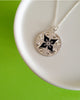 Nikko Pendant silver enamel navy