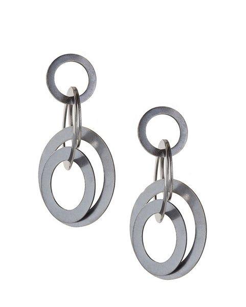 Module Earrings Silver