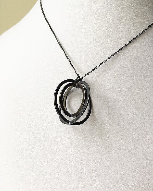 Sphere Nested Pendant Large blackened