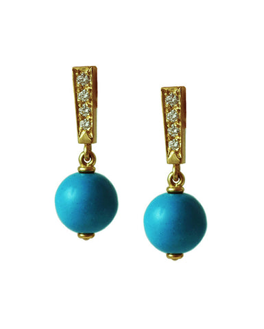 Chinese Lantern Earrings turquoise